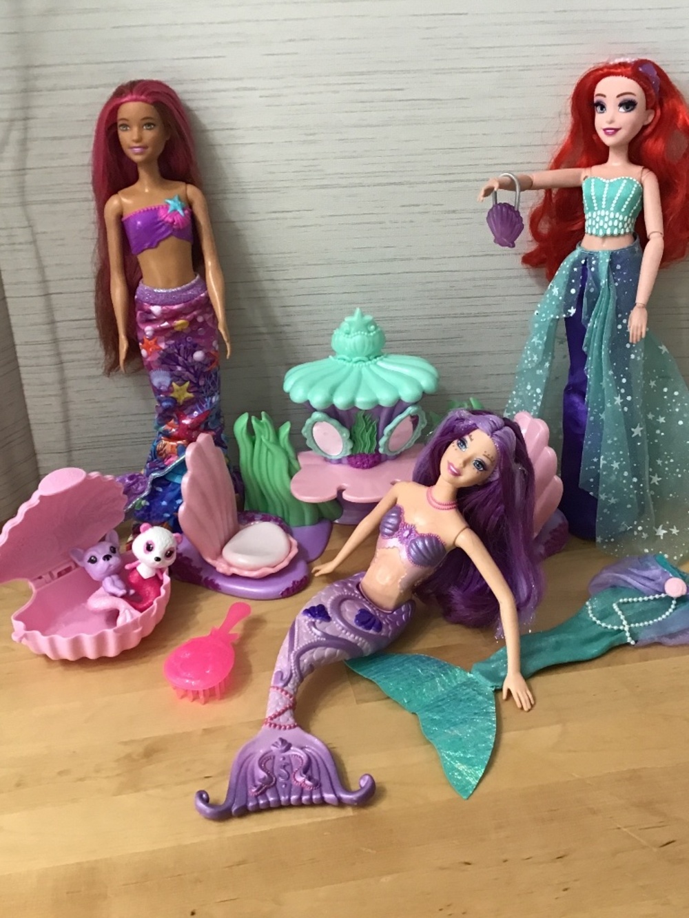 Barbie Doll and Disney Mermaids